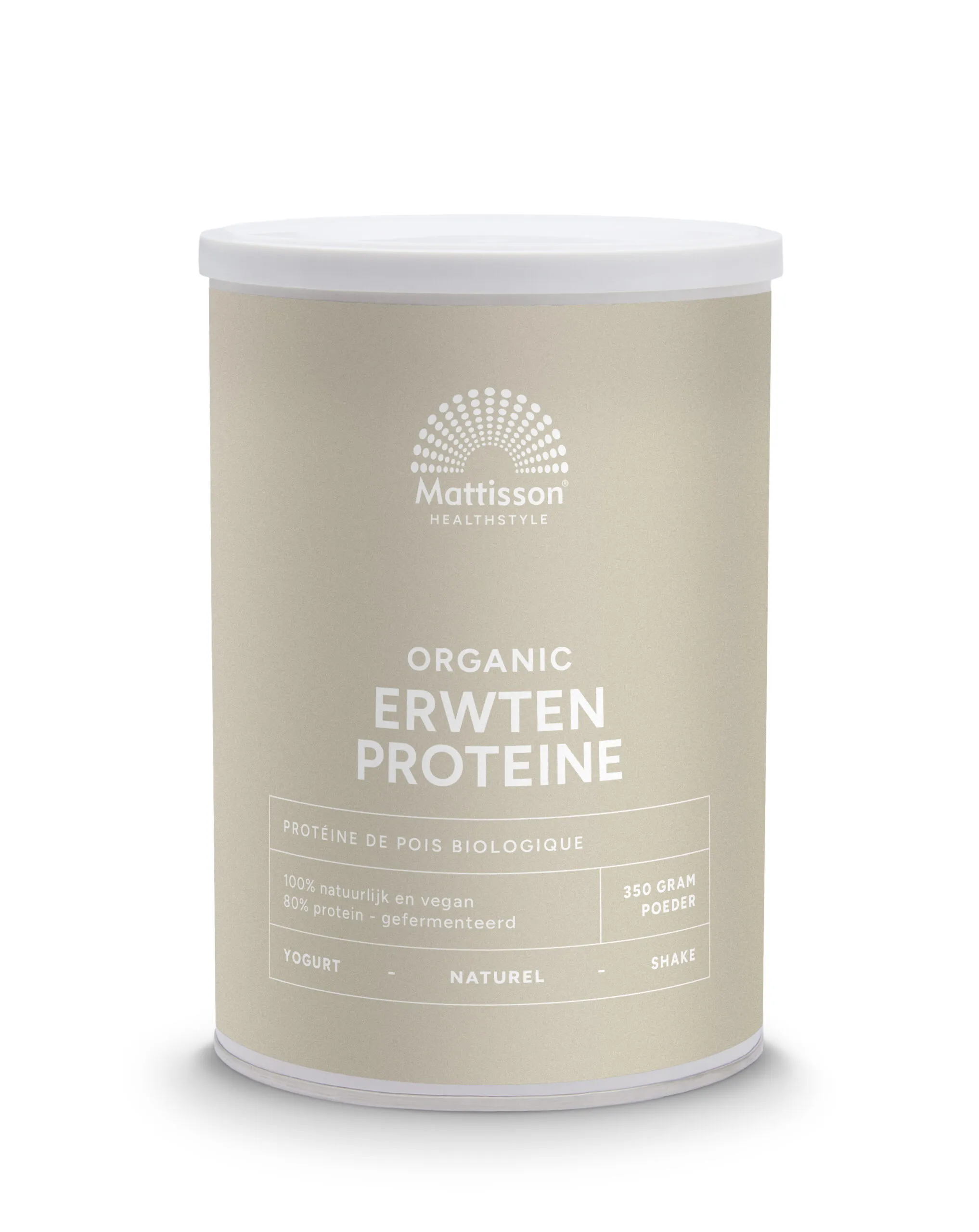 Mattisson Vegan Erwten Proteine 80% Bio (350 gr)