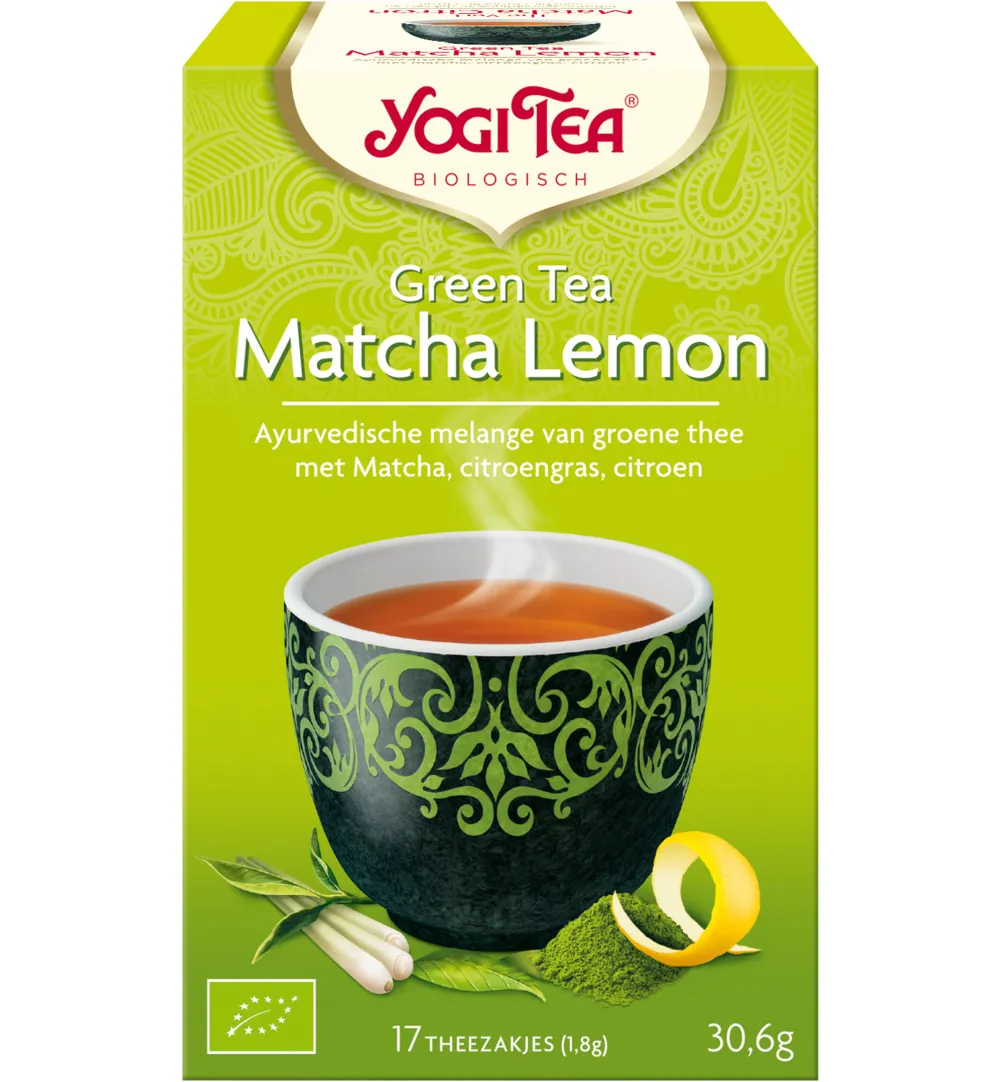 Yogi Teagreen tea matcha lemon bio (17 stuks)