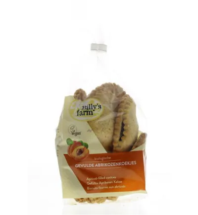 Billy's Farm Abrikozenkoekje gevuld bio (200 gr)