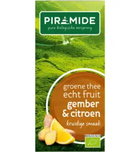 Piramidegroene Thee Met Gember En Citroen Bio (20 stuks)