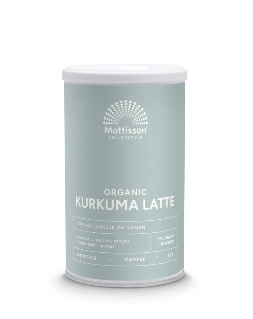 Mattisson Latte Kurkuma Goldenmilk Gezoet Kaneel - Kokos Bio (175 gr)