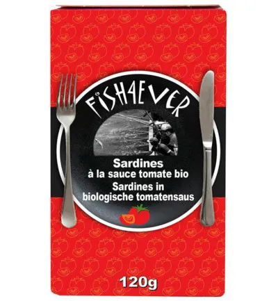 Fish 4 Ever Sardines In Tomatensaus (120 gr)