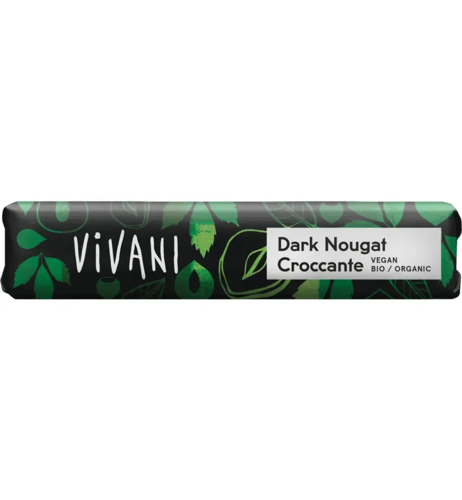 Vivani Chocolate To Go Dark Nougat Croccante Vegan Bio (35 gr)