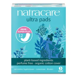 Natracare Maandverband super plus (12 stuks)