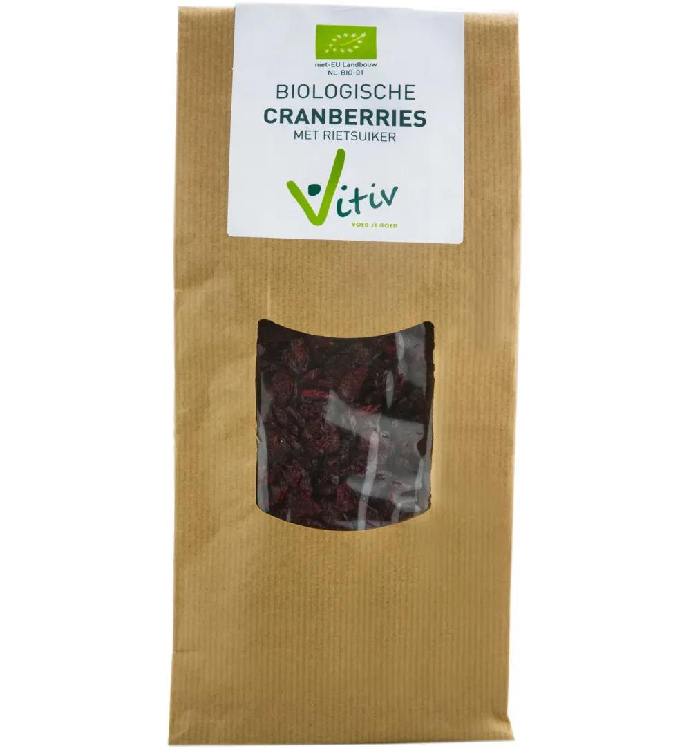 Vitiv Cranberries Rietsuiker Bio (500 gr)