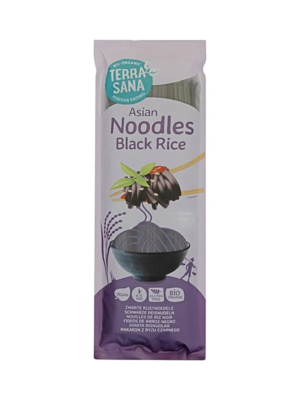 Terrasana Zwarte Rijstnoedels Bio (250 gr)