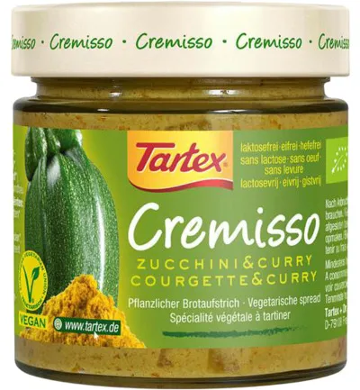 Tartex Cremisso Courgetty Curry Bio (180 gr)