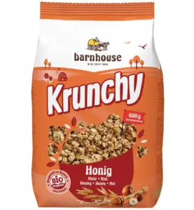 Barnhouse Krunchy Honing Bio (600 gr)