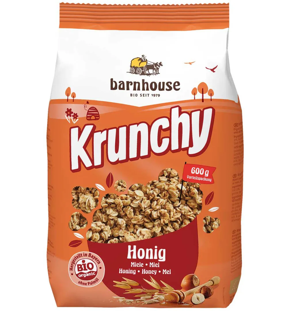 Barnhouse Krunchy Honing Bio (600 gr)