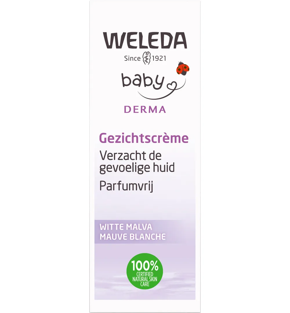 WELEDA Baby witte malva sensitive gezichtscreme (50 ml)