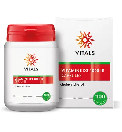 Vitals Vitamine D3 1000IE (100 capsules)