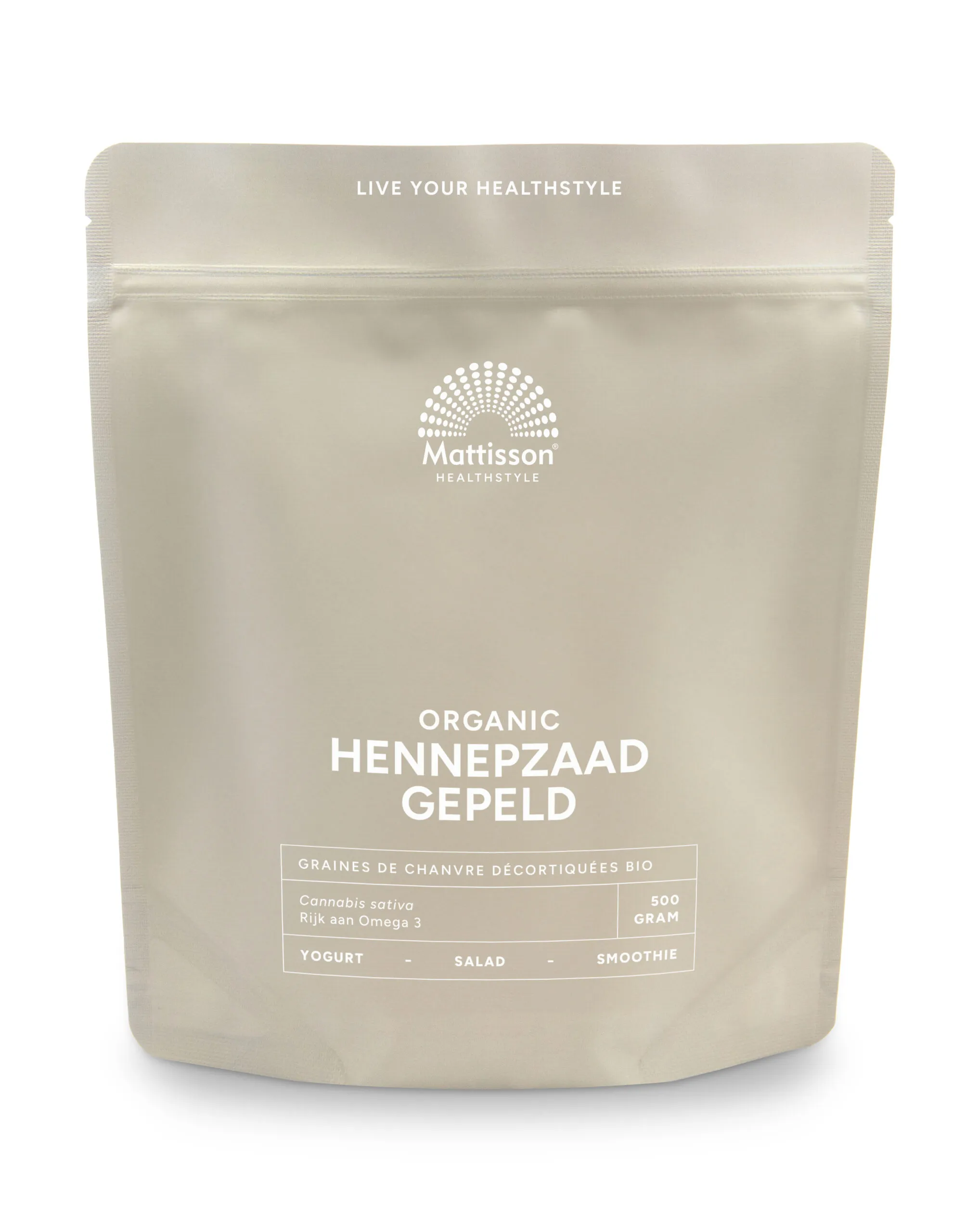Mattisson Absolute Hemp Seeds Hulled Hennepzaad Gepeld Bio (500 gr)