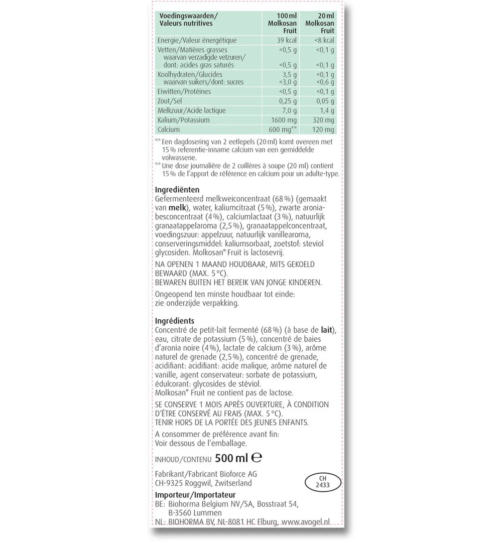 A.Vogel Molkosan fruit (500 ml) - image 3