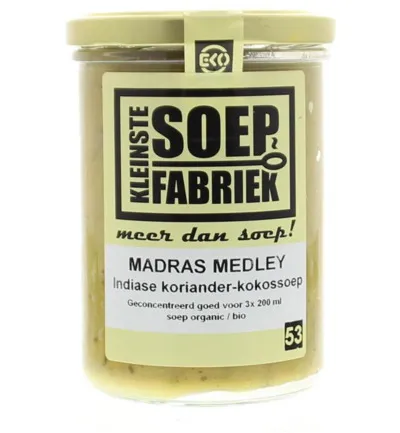 Kleinstesoepfabriek Curry Kokossoep Bio (400 gr)