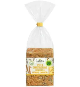 Dr Karg Spelt met Emmenthaler Bio (200 gr)