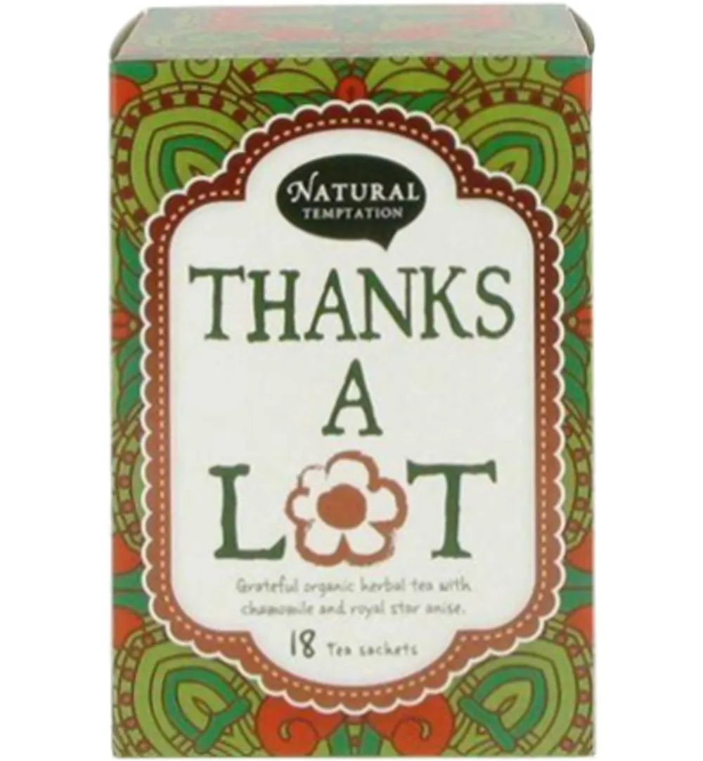 Natural Temptation Thanks A Lot Thee Bio (18 stuks)