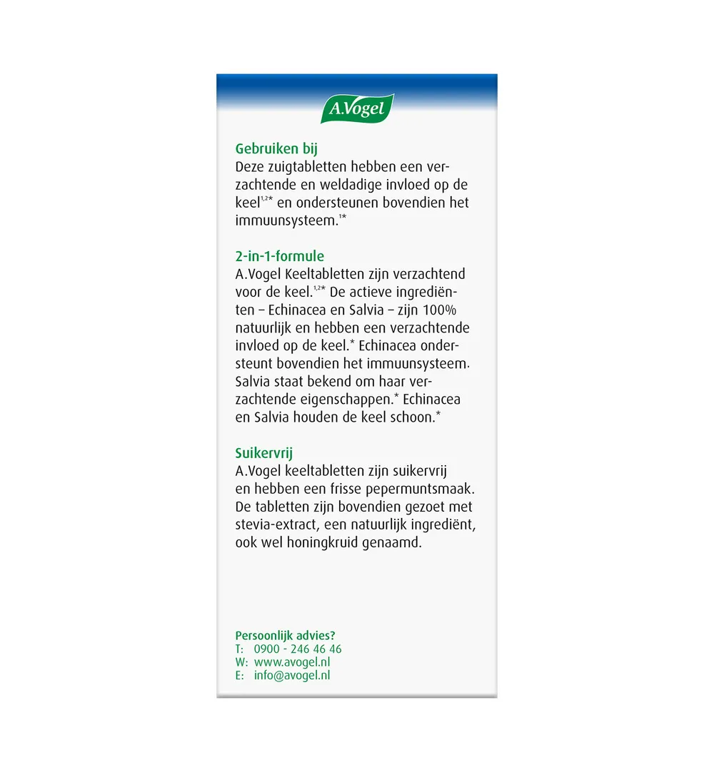 A.Vogel Keel (20 tabletten) - image 3