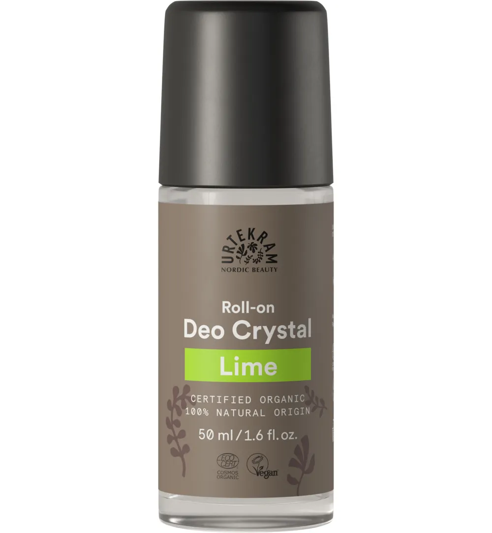 Urtekram Deodorant crystal roll on limoen (50 ml)