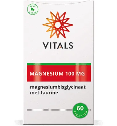 Vitals Magnesiumbisglycinaat 100 mg (60 tabletten) - image 2