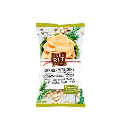 De Rit Kikkererwtenchips rozemarijn bio (75 gr)