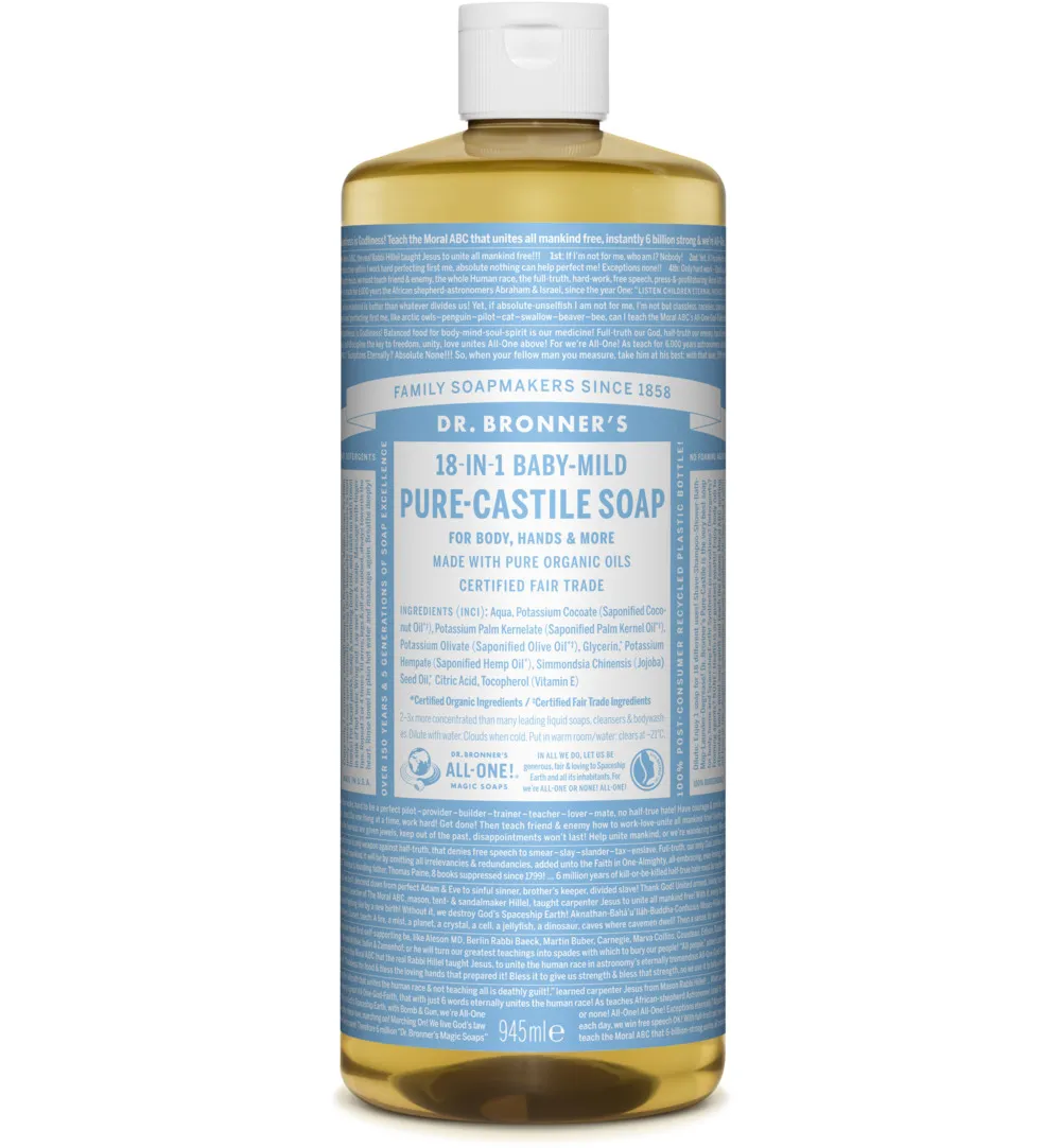 Dr. Bronner's Baby liquid soap neutral mild (945 ml)