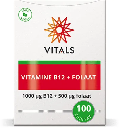 Vitals Vitamine B12 1000 mcg folaat 500 mcg (100 zuigtabletten) - image 2