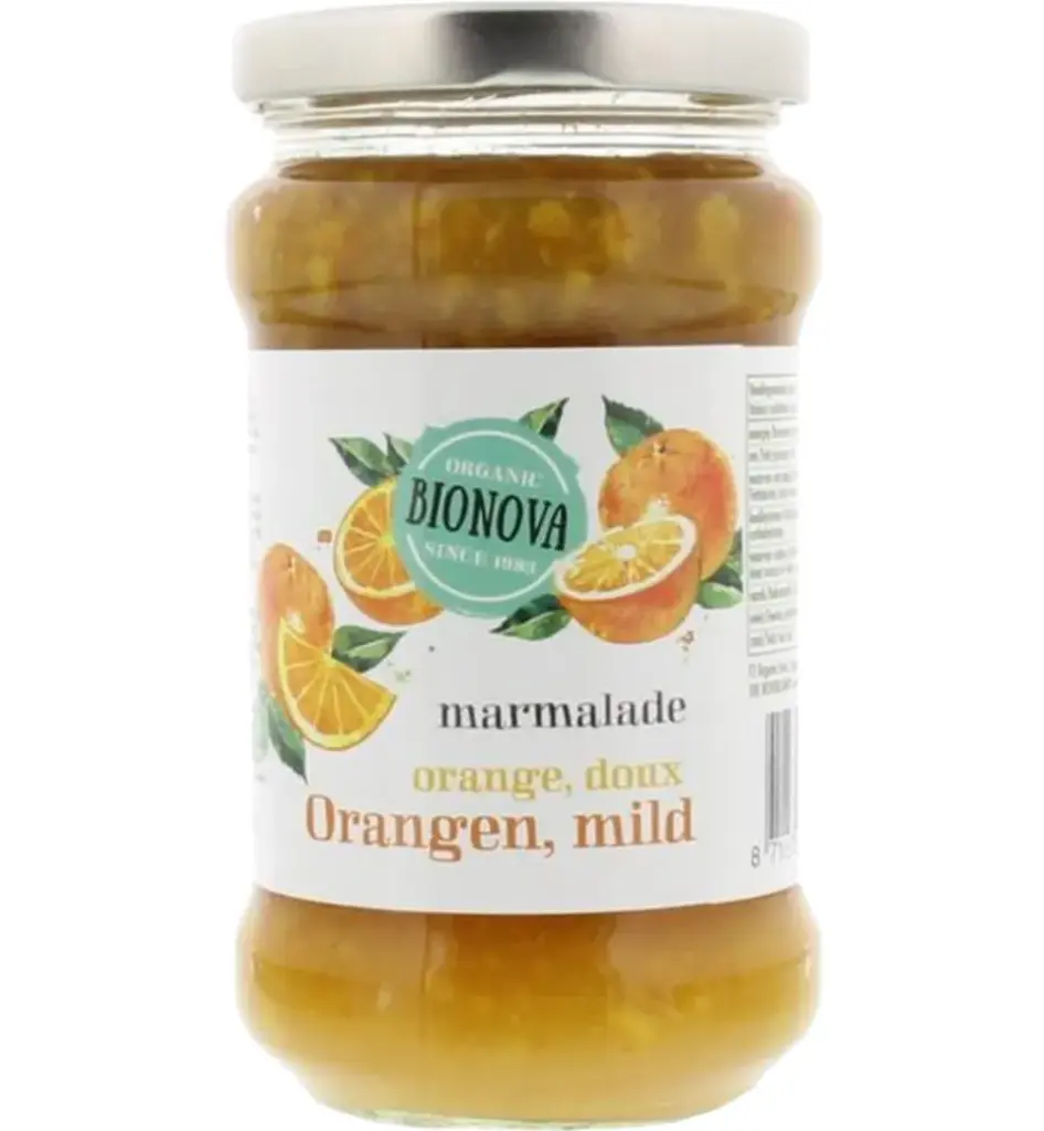 Bionova Sinaasappelmarmelade mild bio (340 gr)
