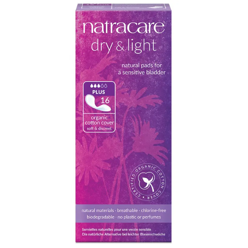 Natracare Dry & light plus Incontinentie verband (16 stuks)