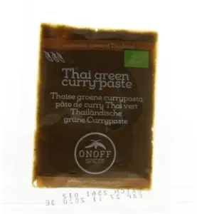 Onoff Thaisegroene Currypasta Bio (50 gr)