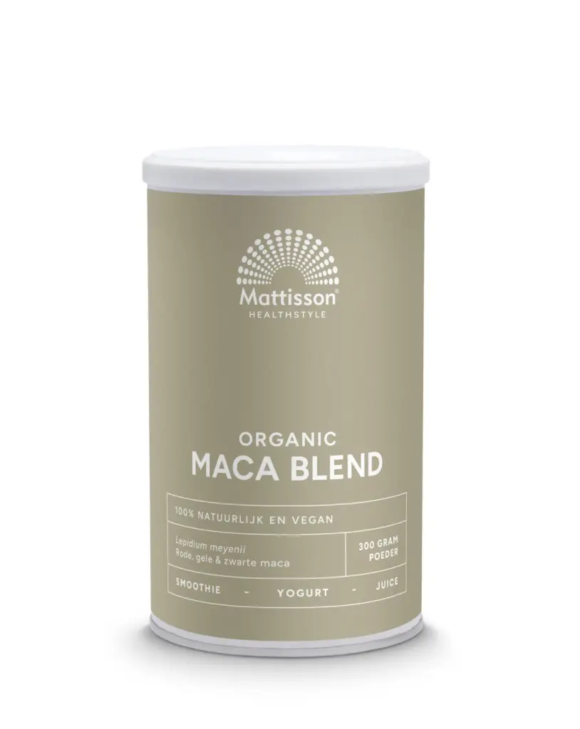 Mattisson Maca Poeder Blend Geel, Rood & Zwart Bio (300 gr)