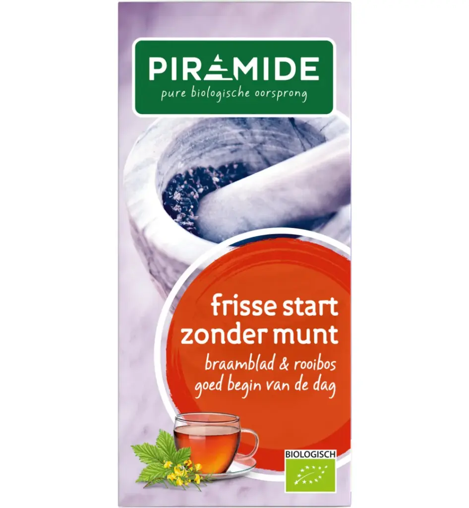 Piramide Frisse Start Zonder Munt Thee Bio (20 stuks)