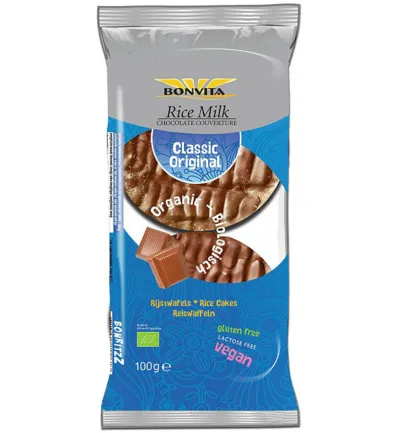 Bonvita Rijstwafel choco melk bio (100 gr)