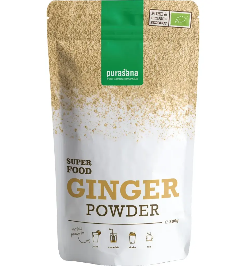Purasana Gember Poeder - Vegan Bio (200 gr)