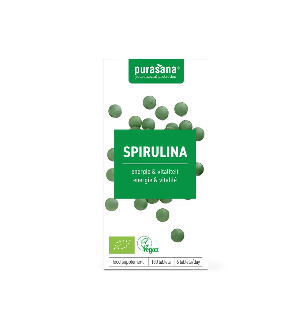 Purasana Spirulina Vegan Bio (180 tabletten)