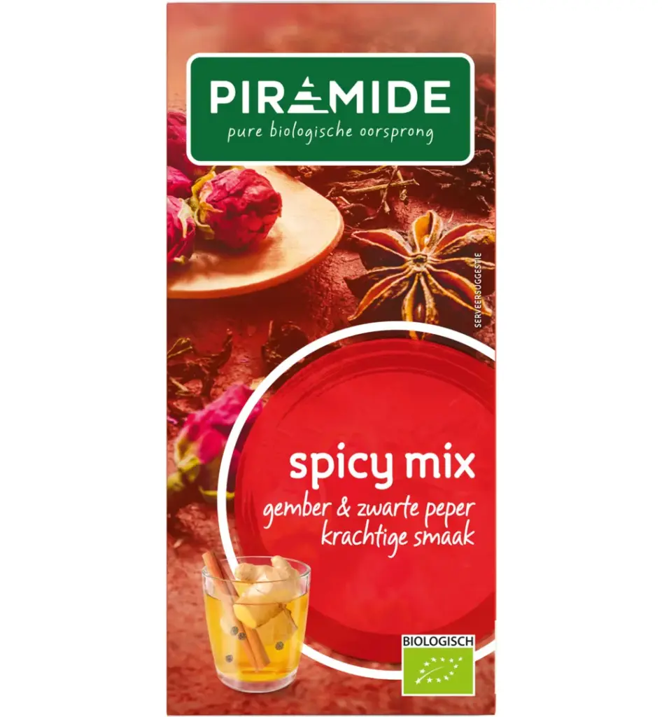 Piramide Spicy Thee Eko (20 stuks)