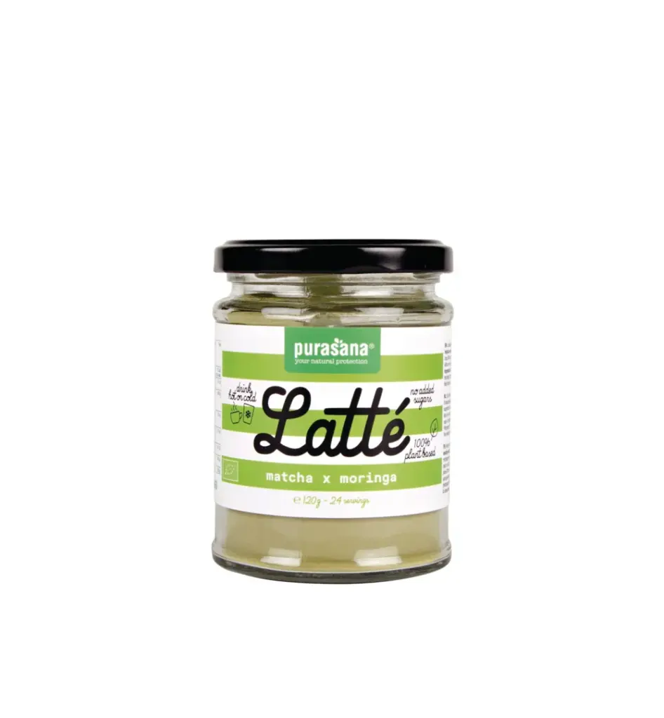 Purasana Latte Matcha Moringa Vegan Bio (120 gr)