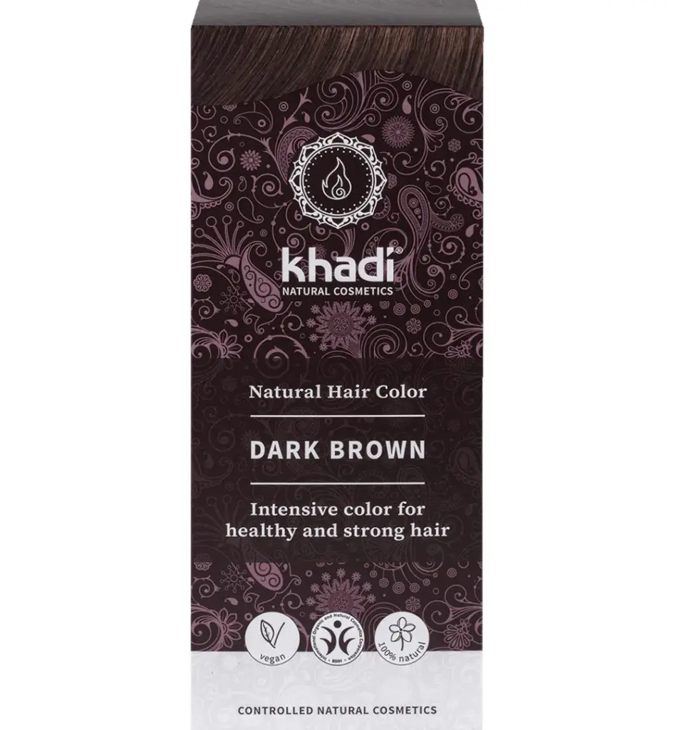 Khadi Haarkleur dark brown (100 gr)