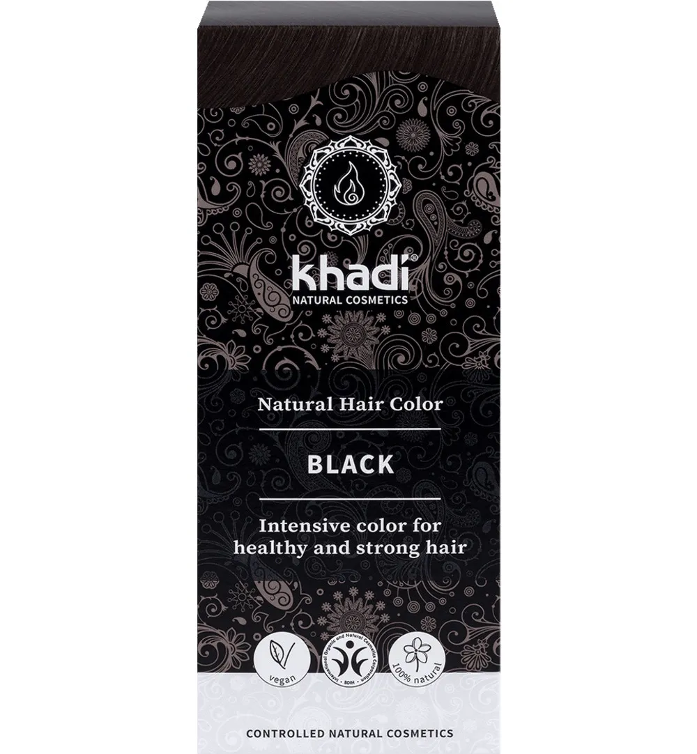 Khadi Haarkleur black (100 gr)