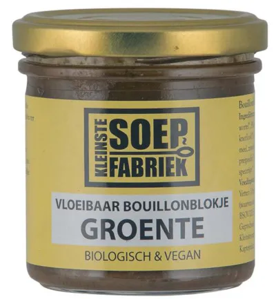 Kleinstesoepfabriek Vloeibare Bouillonblokjesgroente Bio (150 ml)