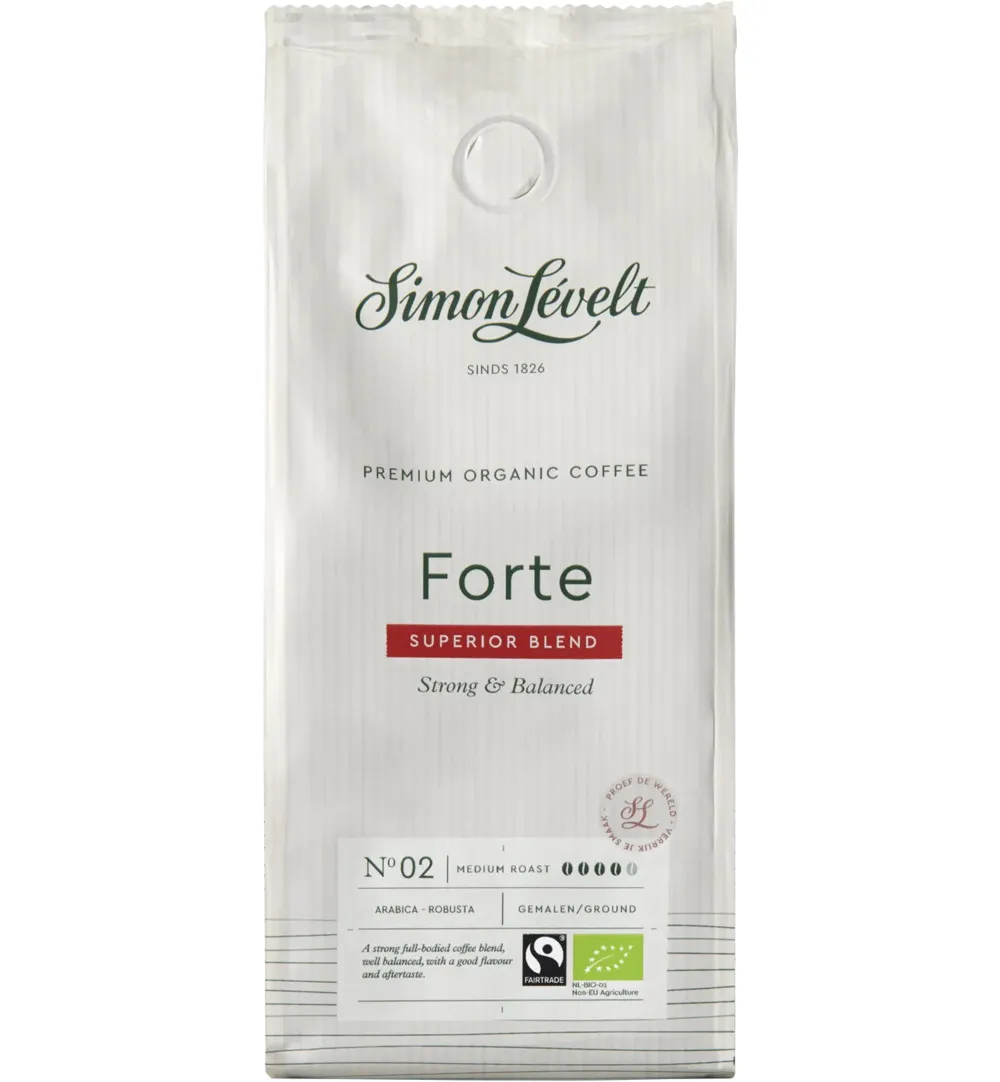 Simon Levelt Cafe forte superior blend bio (500 gr)
