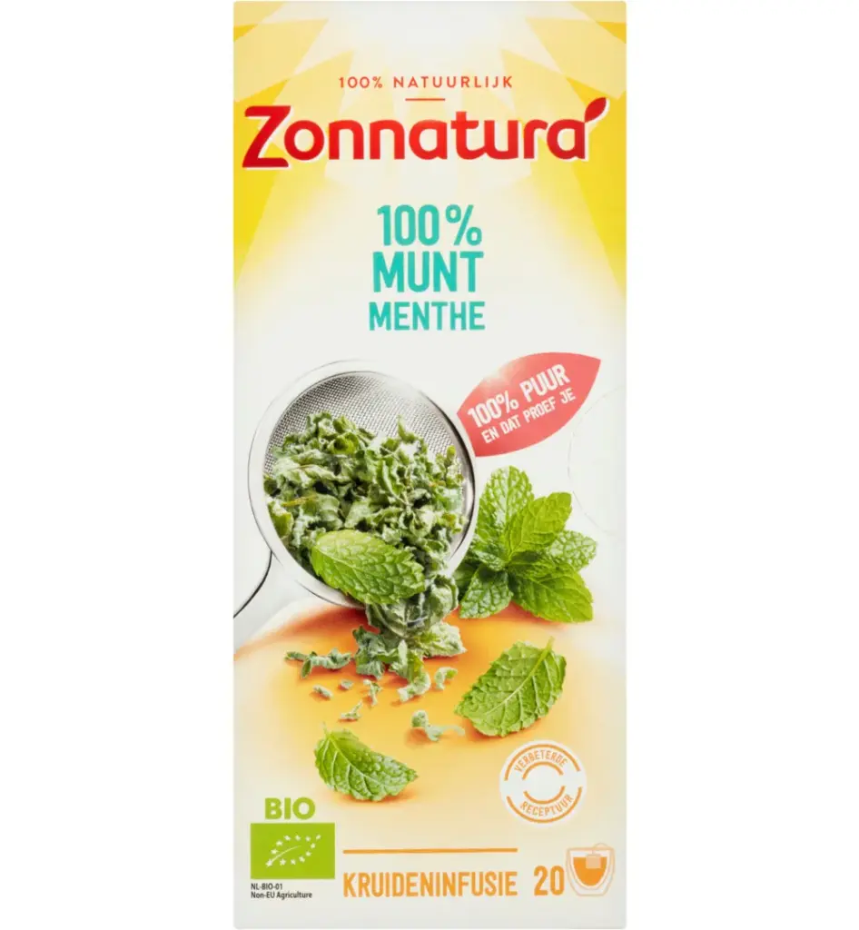 Zonnatura Munt Thee 100% Bio (20 stuks)
