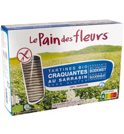 Le Pain Des Fleurs Boekweitcrackers Zonder Zout Bio (300 gr)