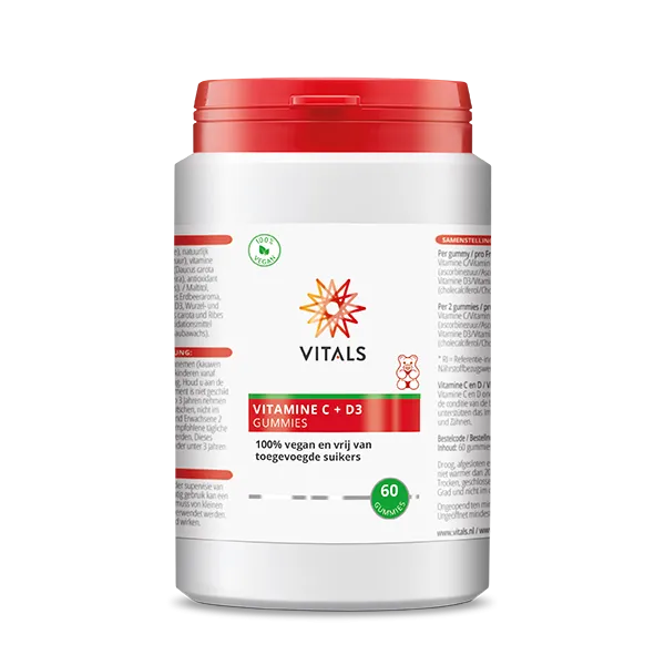 Vitals Vitamine C + D3 gummies (60 stuks)