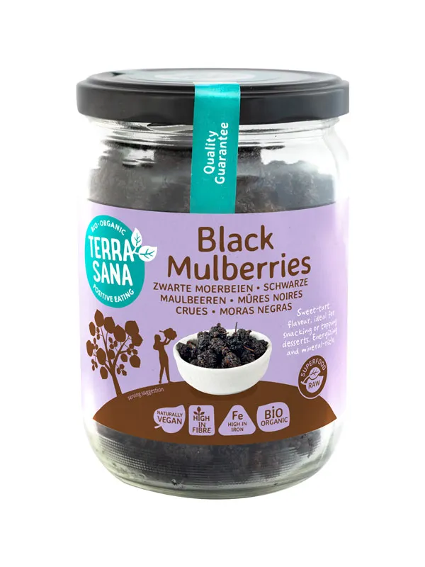 Terrasana Moerbei Bessen Zwart Bio (190 gr)