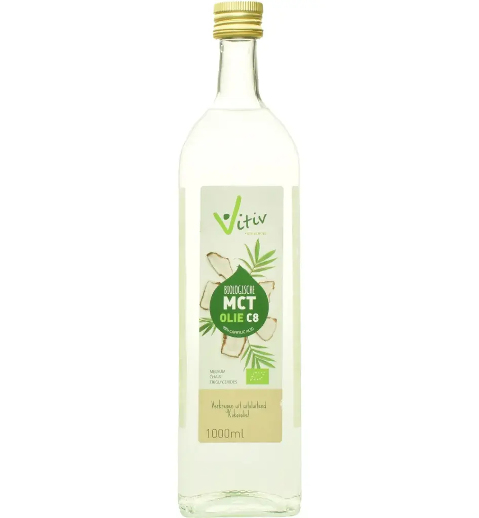 Vitiv Mct Olie C8 Coconut Pure 99% Caprylic Acid (1000 ml)