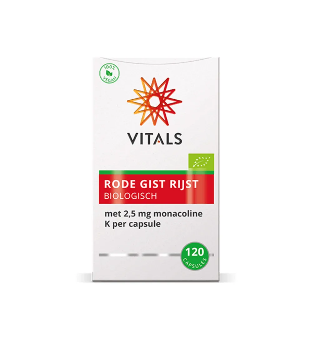 Vitals Rode gist rijst (120 capsules)