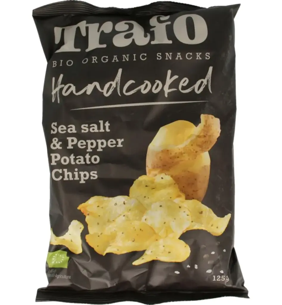 Trafo Chips handcooked zeezout & peper (125 gr)
