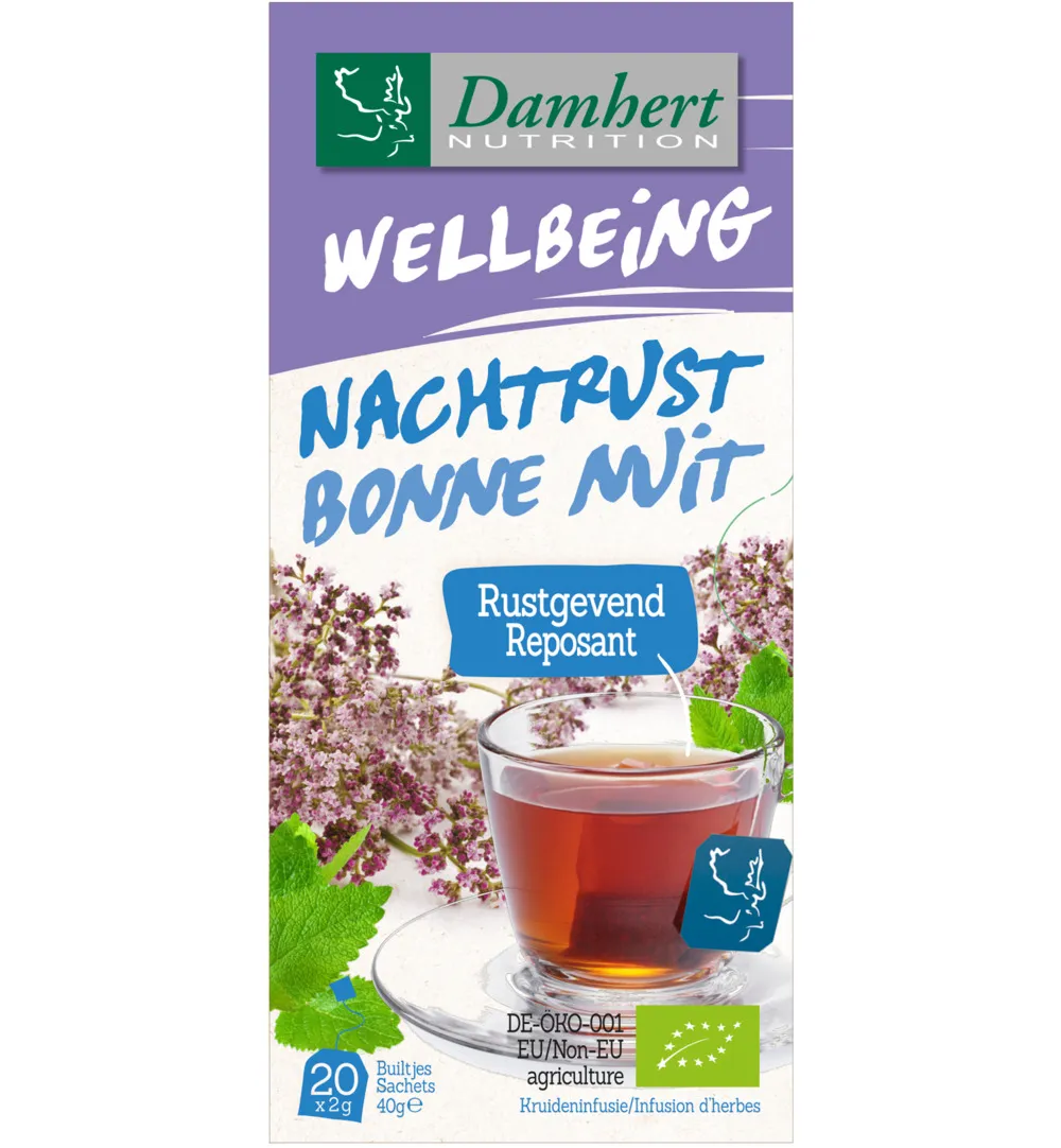 Damhert Tea Time Goede Nachtrust Thee Bio (20 stuks)