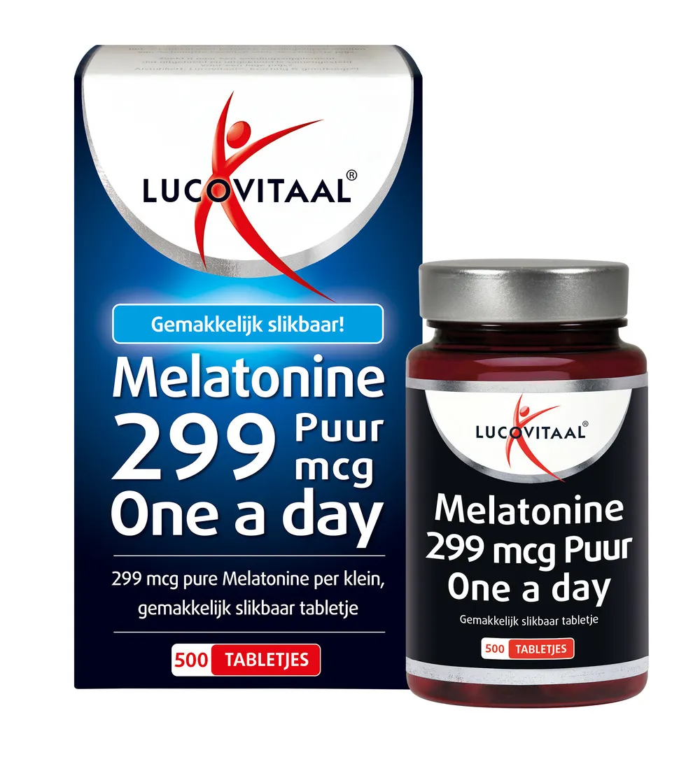 Lucovitaal Melatonine Puur 299mcg (500 tabletten) - image 3