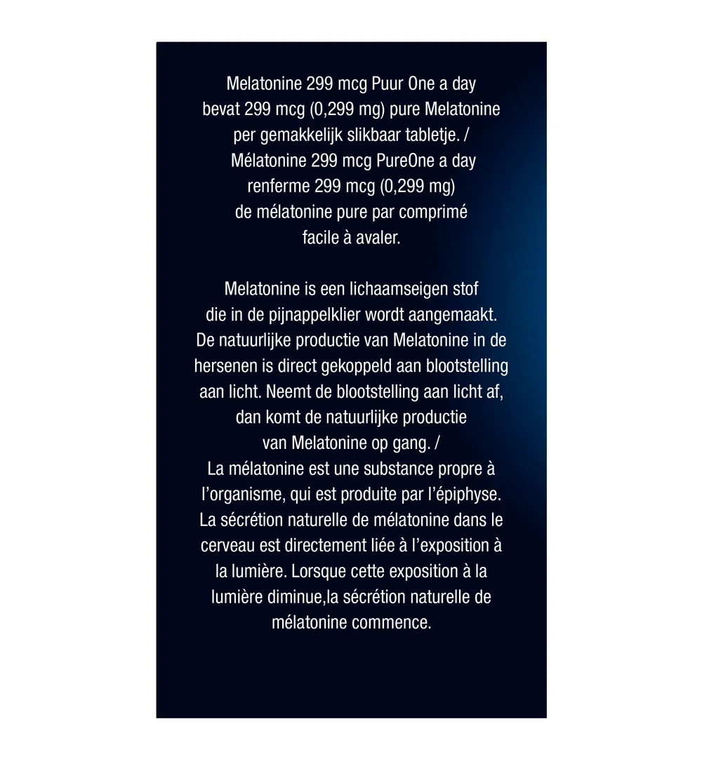 Lucovitaal Melatonine Puur 299mcg (500 tabletten) - image 5